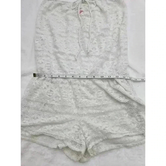 Victoria's Secret Women's Size M White Boho Strapless Romper Swim Coverup - Picture 5 of 8